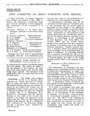 Research. Joint Commitee on Simply Supported Steel Bridges
