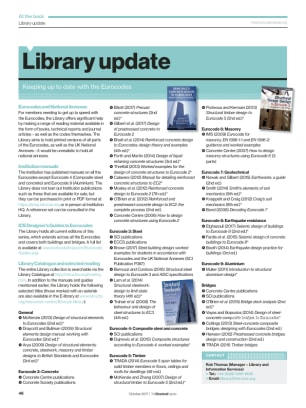 Library update: Keeping up to date with the Eurocodes