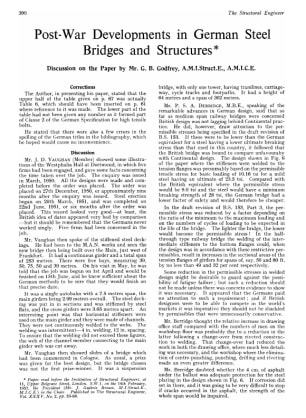 Post-War Developments in German Steel Discussion on the Paper by Mr. G. B. Godfrey