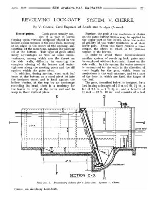 Revolving Lock-Gate. System V. Cherre