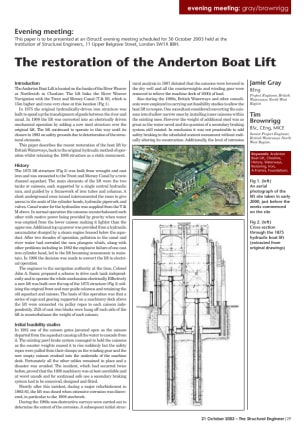 The restoration of the Anderton Boat Lift
