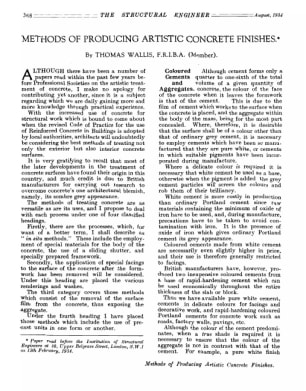 Methods of Producing Artistic Concrete Finishes