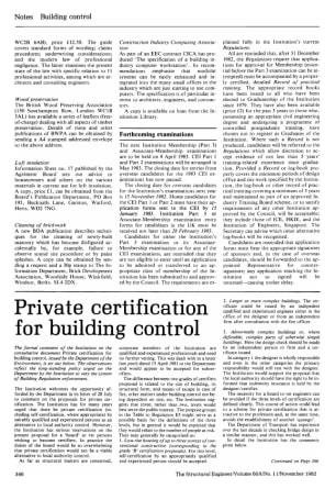 Private Certification for Building Control