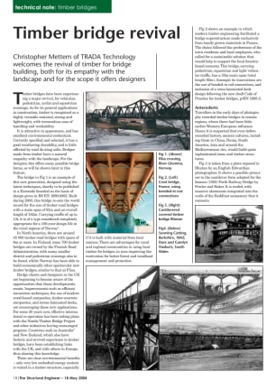 Timber bridge revival