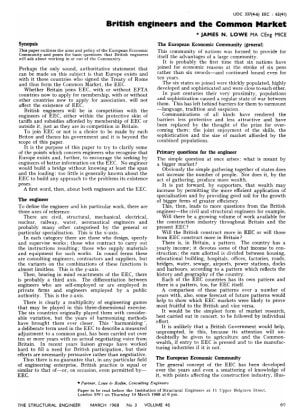 British Engineers and the Common Market