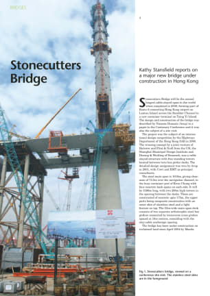 Stonecutters bridge, Hong Kong
