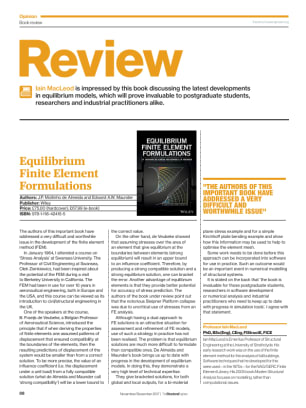 Book review: Equilibrium Finite Element Formulations