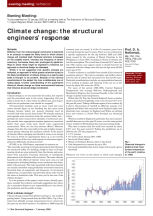 Climate change: the structural engineers' response