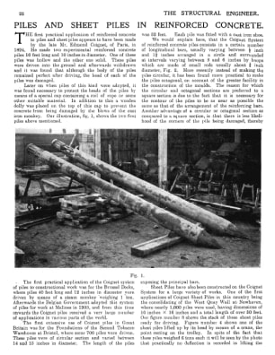 Piles and Sheet Piles in Reinforced Concrete