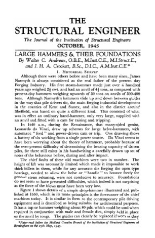 Large Hammers and their Foundations