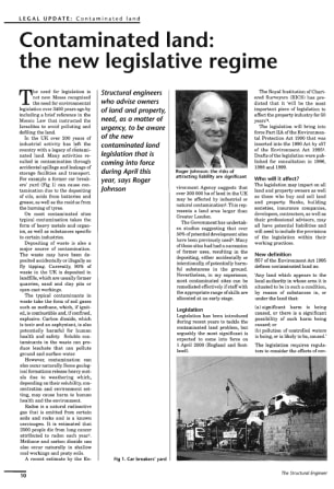 Legal Update. Contaminated Land: the New Legislative Regime