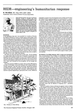 REDR - Engineering's Humanitarian Response