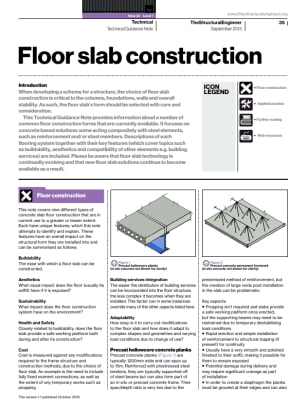 Technical Guidance Note (Level 1, No. 32): Floor slab construction