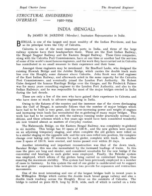 Structural Engineering Overseas - 1920-1934 India (Bengal)
