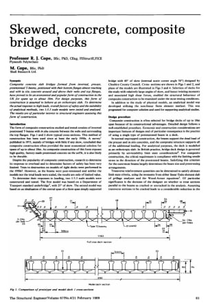 Skewed, Concrete, Composite Bridge Decks