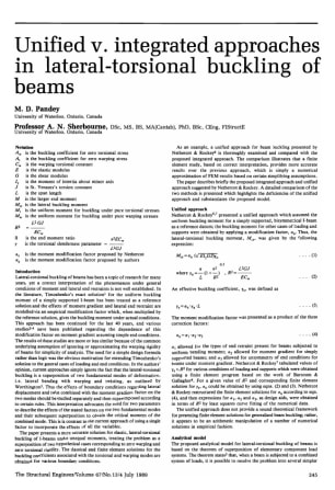 Unified V. Integrated Approaches in Lateral-Torsional Buckling of Beams