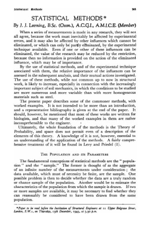 Statistical Methods