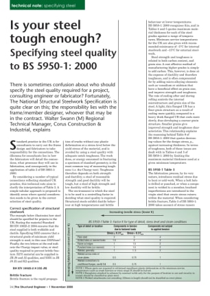 Technical note: specifying steel
