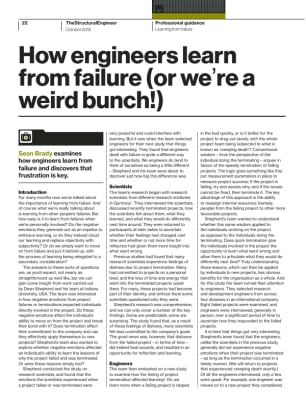How engineers learn from failure (or we're a weird bunch!)
