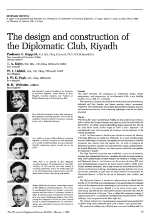 The Design and Construction of the Diplomatic Club, Riyadh
