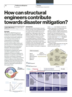 How can structural engineers contribute towards disaster mitigation?