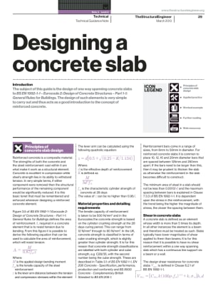 Technical Guidance Note (Level 2, No. 3): Designing a concrete slab