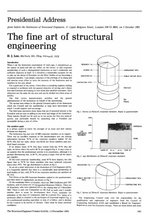 Presidential Address - The Fine Art of Structural Engineering