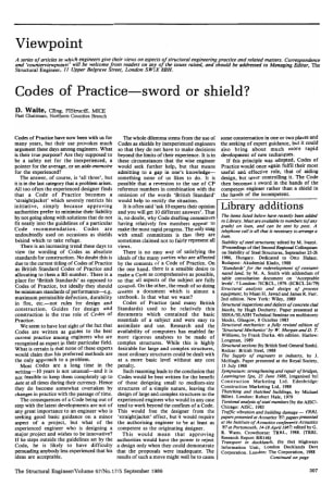 Codes of Practice - Sword or Shield?