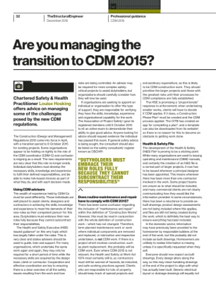 Are you managing the transition to CDM 2015?