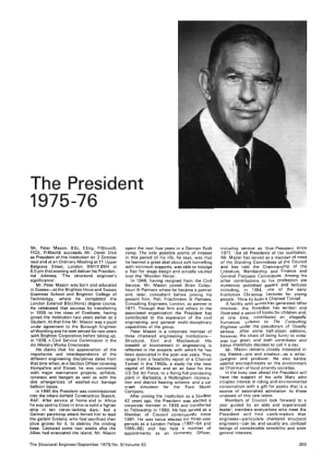 The President 1975-76 - The Institution of Structural Engineers