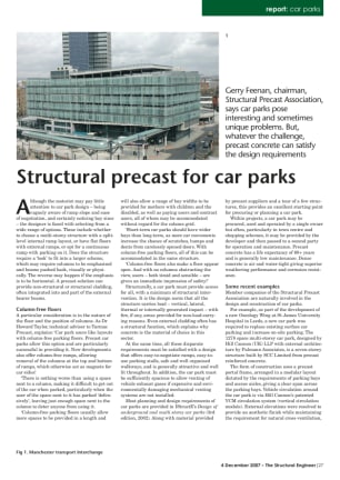 Structural precast for car parks