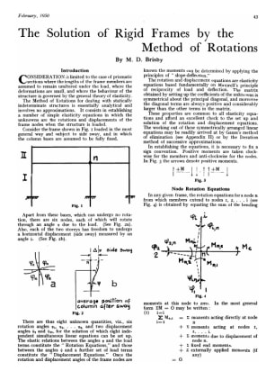 The Solution of Rigid Frames by the Method of Rotations - The ...