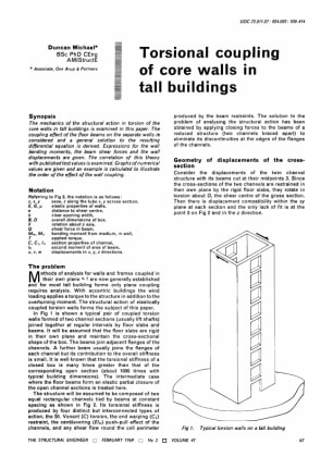 Torsional Coupling of Core Walls in Tall Buildings