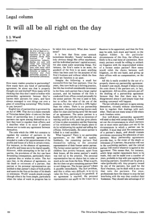 Legal Column. It Will be All Right on the Day