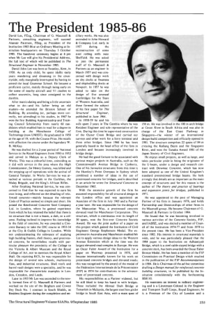 The President 1985 - 86