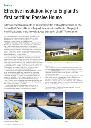 Effective insulation key to England's first certified Passive House