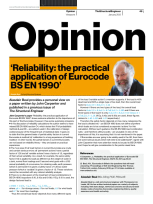 Viewpoint: Reliability: the practical application of Eurocode BS EN 1990