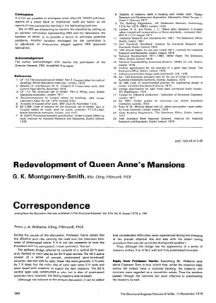 Correspondence on Redevelopment of Queen Anne's Mansions by G. K. Montgomery-Smith