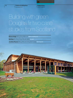 Building with green Douglas fir: two case studies from Scotland