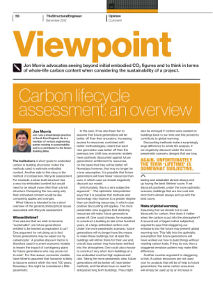 Viewpoint: Carbon lifecycle assessment: an overview