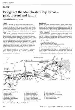 Bridges of the Manchester Ship Canal - Past, Present and Future