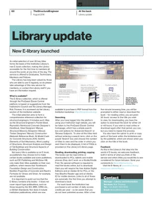 Library update: New E-library launched