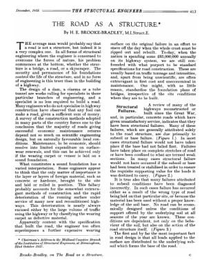 The Road as a Structure