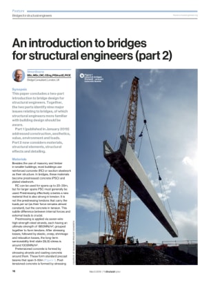 An introduction to bridges for structural engineers (part 2)