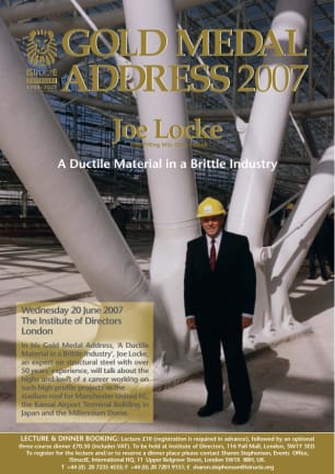 Gold Medal Address 2007 flyer