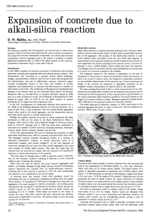 Expansion of Concrete Due to Alkali-Silica Reaction