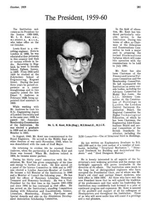 The President, 1959-60