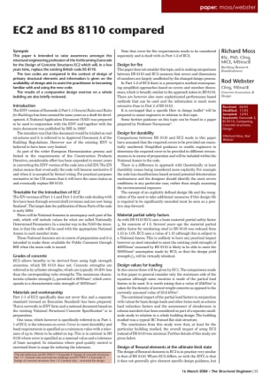 EC2 and BS 8110 compared