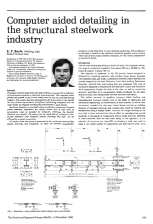 Computer Aided Detailing in the Structural Steelwork Industry