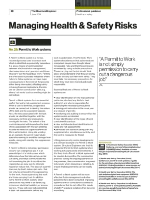 Managing Health & Safety Risks (No. 28): Permit to Work systems